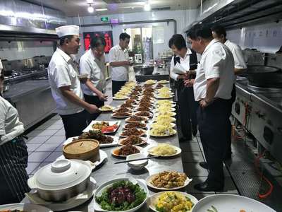 临沂市三和物业管理有限公司餐饮部开展食堂人员第二季度技能考核